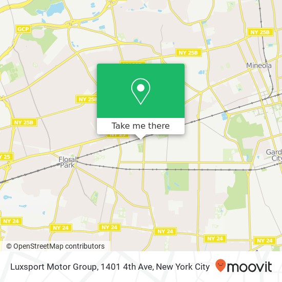 Mapa de Luxsport Motor Group, 1401 4th Ave