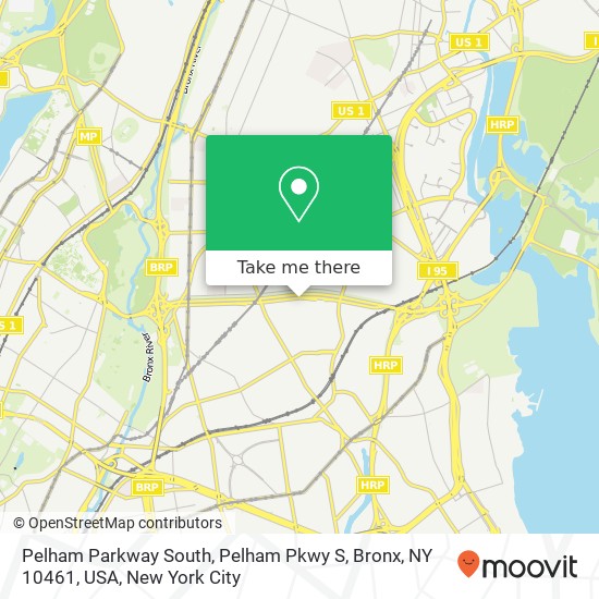 Mapa de Pelham Parkway South, Pelham Pkwy S, Bronx, NY 10461, USA