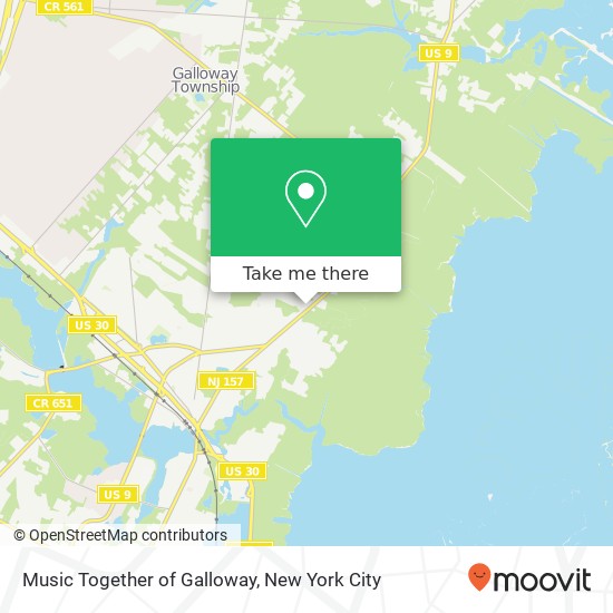 Mapa de Music Together of Galloway, S New York Rd