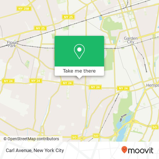Mapa de Carl Avenue, Carl Ave, Franklin Square, NY 11010, USA