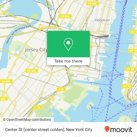 Center St (center street colden), Jersey City, NJ 07302 map