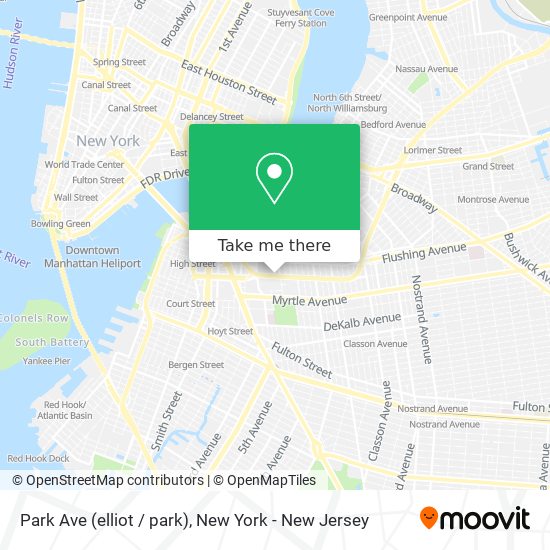 Park Ave (elliot / park) map