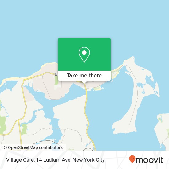Mapa de Village Cafe, 14 Ludlam Ave