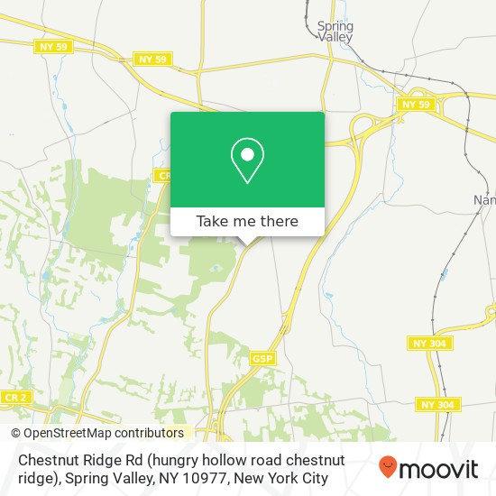 Chestnut Ridge Rd (hungry hollow road chestnut ridge), Spring Valley, NY 10977 map