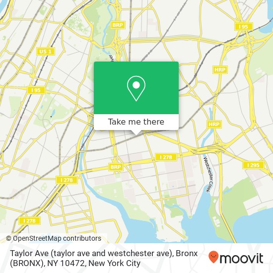 Taylor Ave (taylor ave and westchester ave), Bronx (BRONX), NY 10472 map