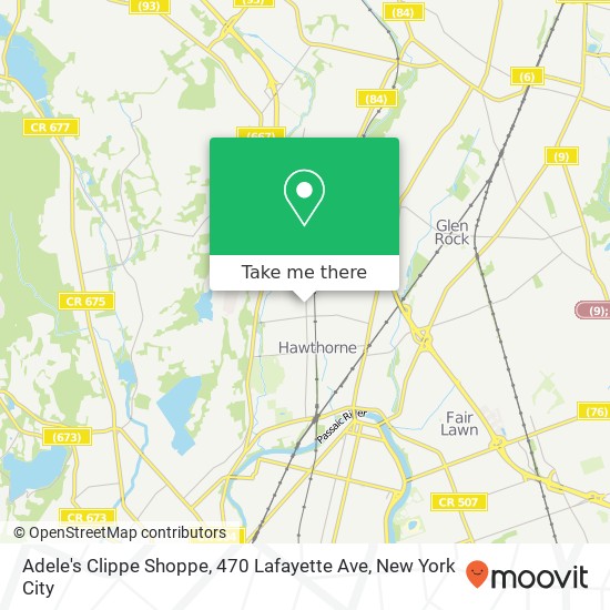 Mapa de Adele's Clippe Shoppe, 470 Lafayette Ave