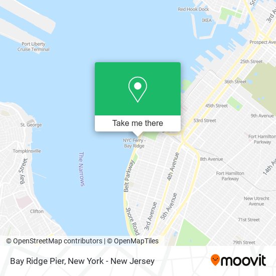 Bay Ridge Pier map