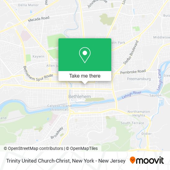 Trinity United Church-Christ map