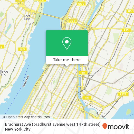 Bradhurst Ave (bradhurst avenue west 147th street), New York, NY 10039 map