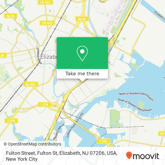 Fulton Street, Fulton St, Elizabeth, NJ 07206, USA map