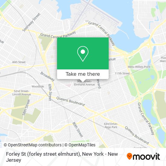 Mapa de Forley St (forley street elmhurst)