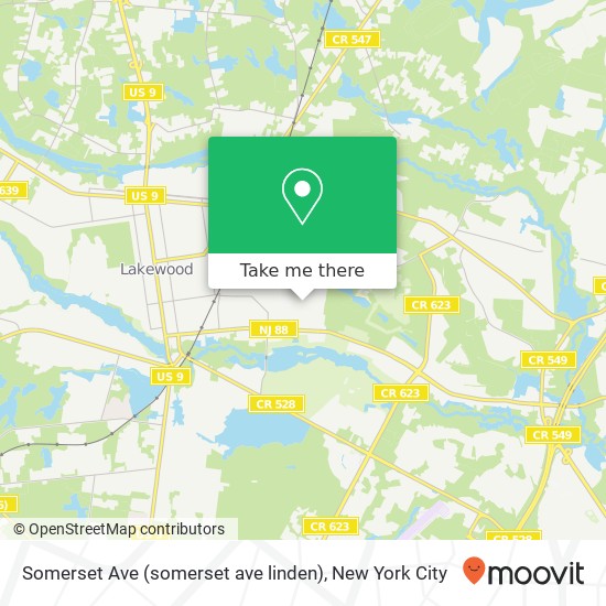 Somerset Ave (somerset ave linden), Lakewood, NJ 08701 map