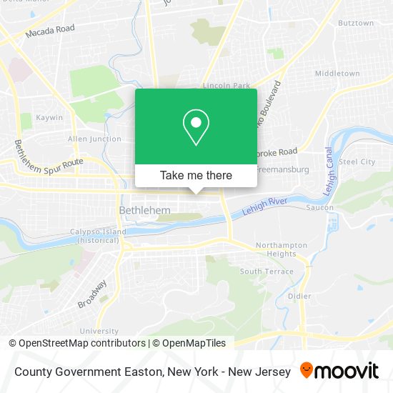 Mapa de County Government Easton