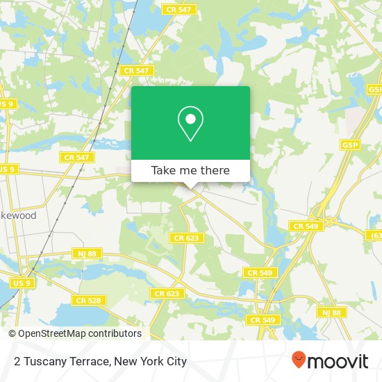 2 Tuscany Terrace, 2 Tuscany Terrace, Lakewood, NJ 08701, USA map