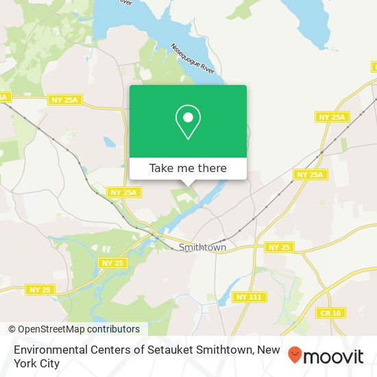 Mapa de Environmental Centers of Setauket Smithtown, 62 Eckernkamp Dr