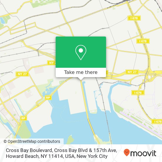 Cross Bay Boulevard, Cross Bay Blvd & 157th Ave, Howard Beach, NY 11414, USA map
