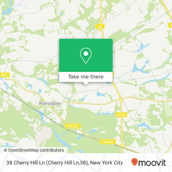 38 Cherry Hill Ln (Cherry Hill Ln,38), Manalapan Twp, NJ 07726 map