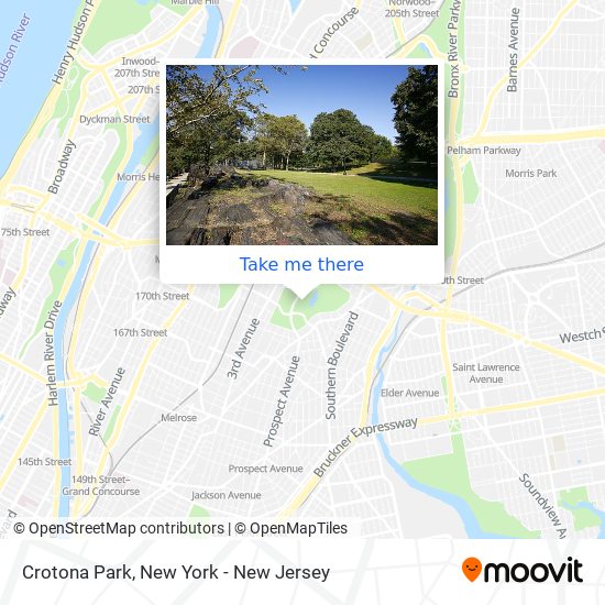 Crotona Park map