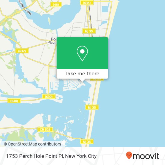 Mapa de 1753 Perch Hole Point Pl, Point Pleasant Beach, NJ 08742
