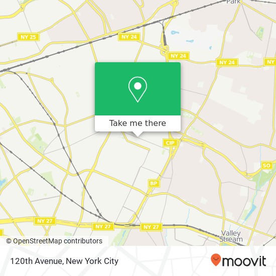 Mapa de 120th Avenue, 120th Ave, Queens, NY, USA