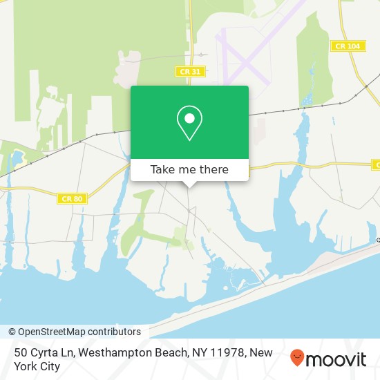50 Cyrta Ln, Westhampton Beach, NY 11978 map