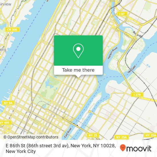 E 86th St (86th street 3rd av), New York, NY 10028 map