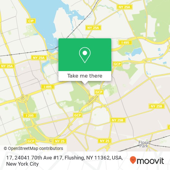 17, 24041 70th Ave #17, Flushing, NY 11362, USA map