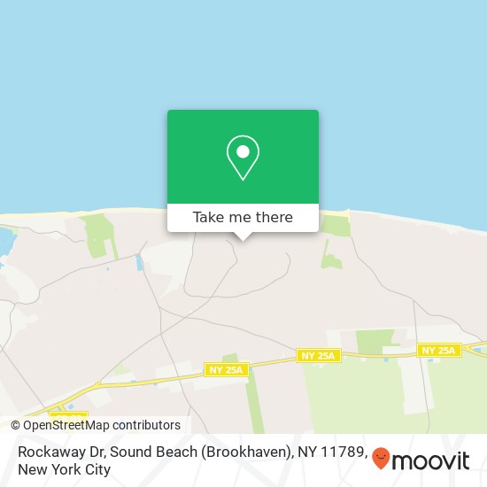 Mapa de Rockaway Dr, Sound Beach (Brookhaven), NY 11789