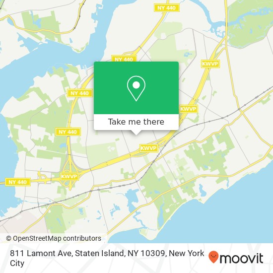811 Lamont Ave, Staten Island, NY 10309 map