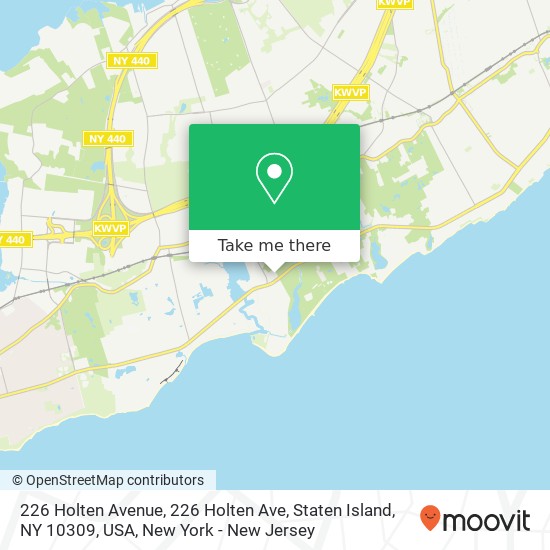 Mapa de 226 Holten Avenue, 226 Holten Ave, Staten Island, NY 10309, USA