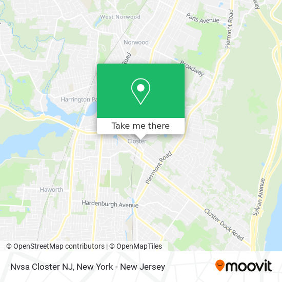 Nvsa Closter NJ map