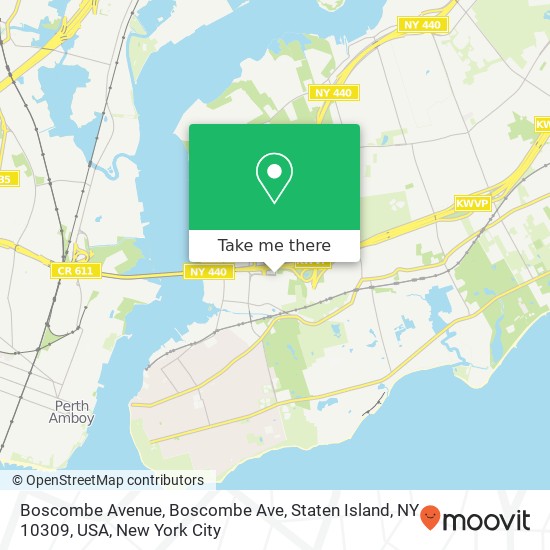 Boscombe Avenue, Boscombe Ave, Staten Island, NY 10309, USA map