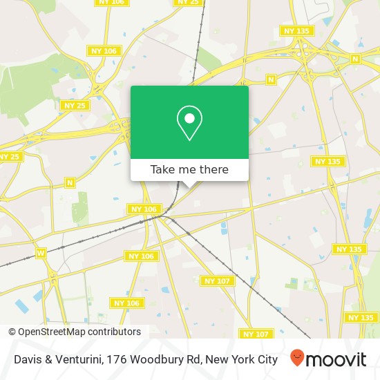 Mapa de Davis & Venturini, 176 Woodbury Rd