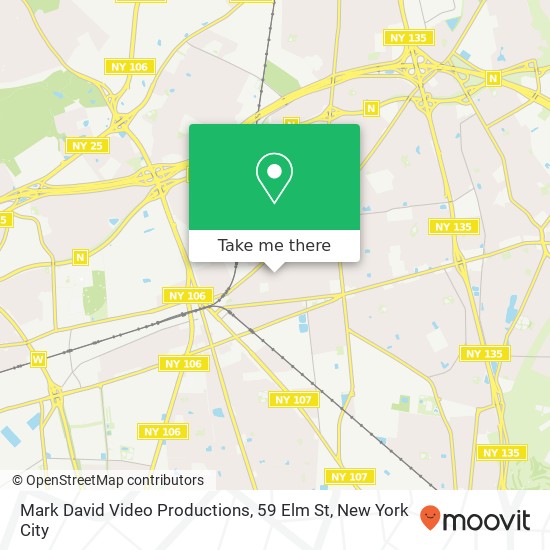 Mapa de Mark David Video Productions, 59 Elm St