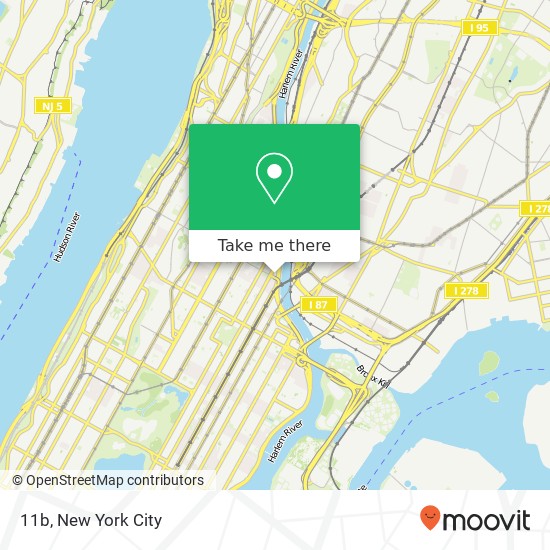 Mapa de 11b, 45 E 135th St #11b, New York, NY 10037, USA
