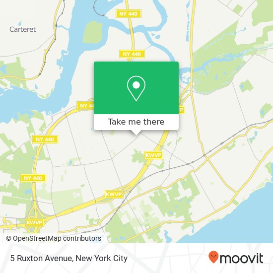 Mapa de 5 Ruxton Avenue, 5 Ruxton Ave, Staten Island, NY 10312, USA