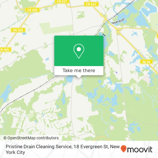 Pristine Drain Cleaning Service, 18 Evergreen St map