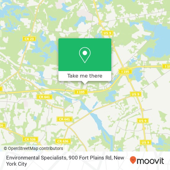 Mapa de Environmental Specialists, 900 Fort Plains Rd