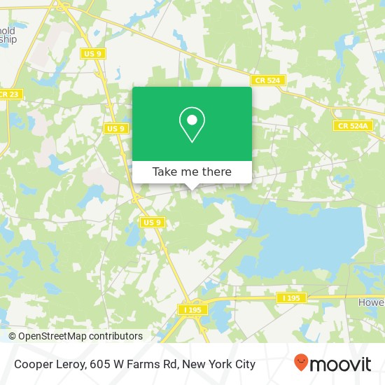 Cooper Leroy, 605 W Farms Rd map