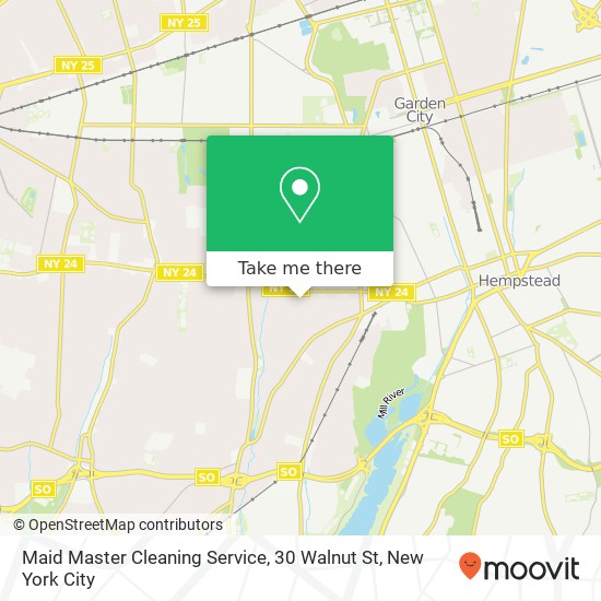 Maid Master Cleaning Service, 30 Walnut St map