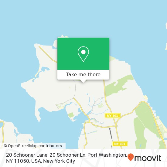 20 Schooner Lane, 20 Schooner Ln, Port Washington, NY 11050, USA map