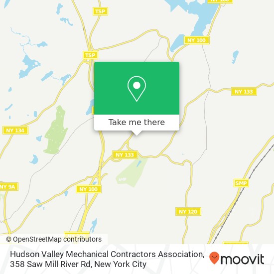 Mapa de Hudson Valley Mechanical Contractors Association, 358 Saw Mill River Rd