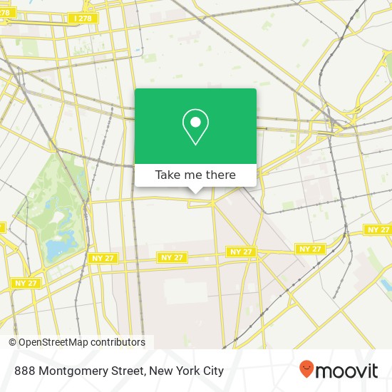 Mapa de 888 Montgomery Street