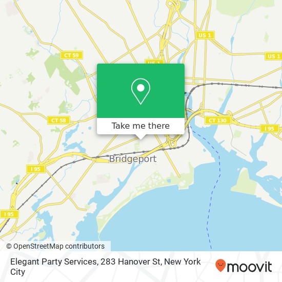 Elegant Party Services, 283 Hanover St map