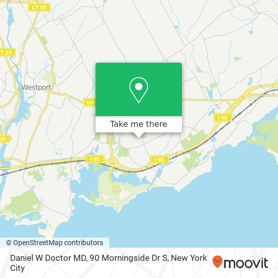 Mapa de Daniel W Doctor MD, 90 Morningside Dr S