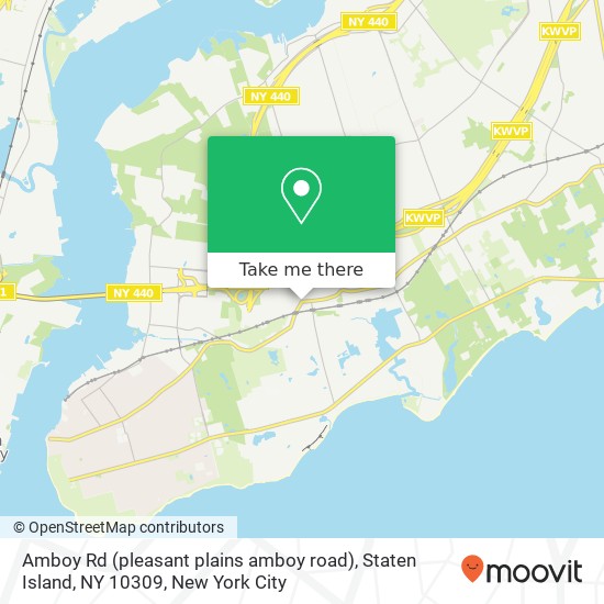 Mapa de Amboy Rd (pleasant plains amboy road), Staten Island, NY 10309