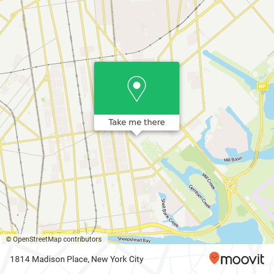 1814 Madison Place, 1814 Madison Pl, Brooklyn, NY 11229, USA map