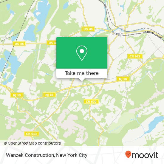 Mapa de Wanzek Construction