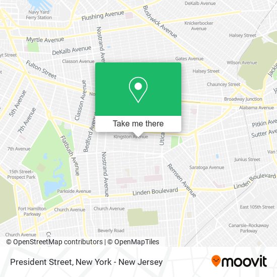 President Street map