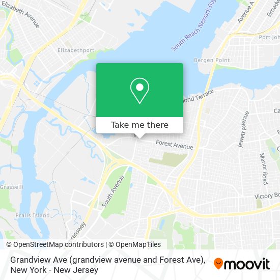 Mapa de Grandview Ave (grandview avenue and Forest Ave)